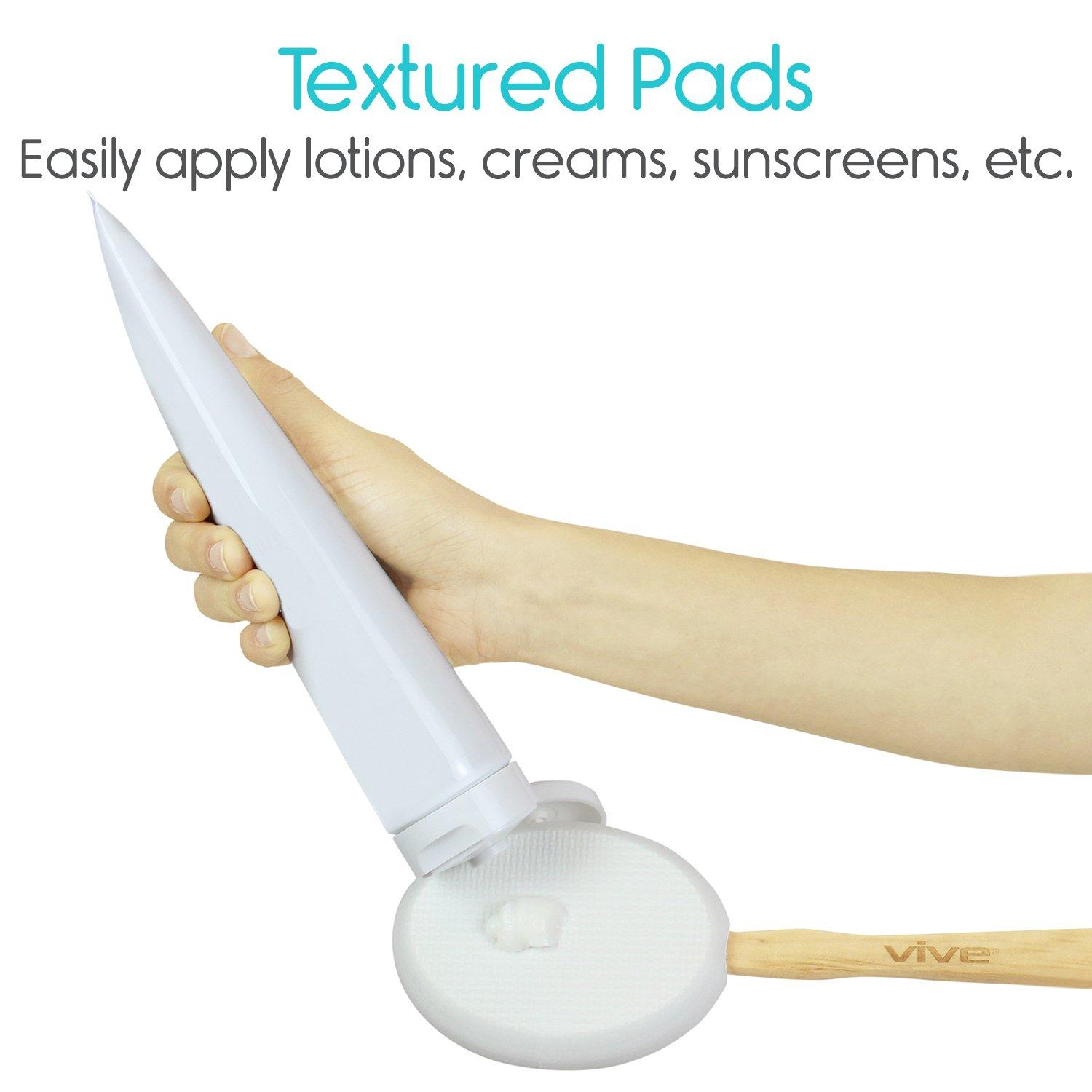 Vive Lotion Applicator for Your Back Long Reach Handle with Sponge