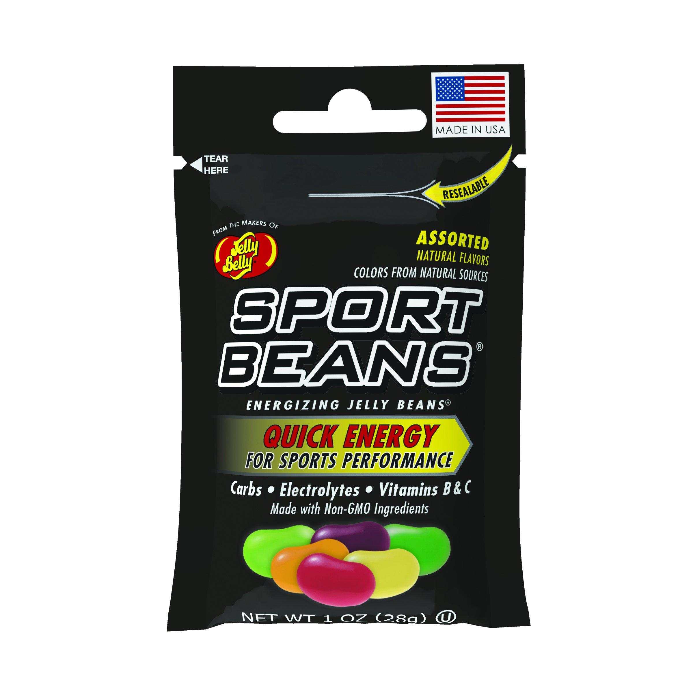 Jelly Belly Sport Beans, Energizing Jelly Beans, Assorted Flavors, 24