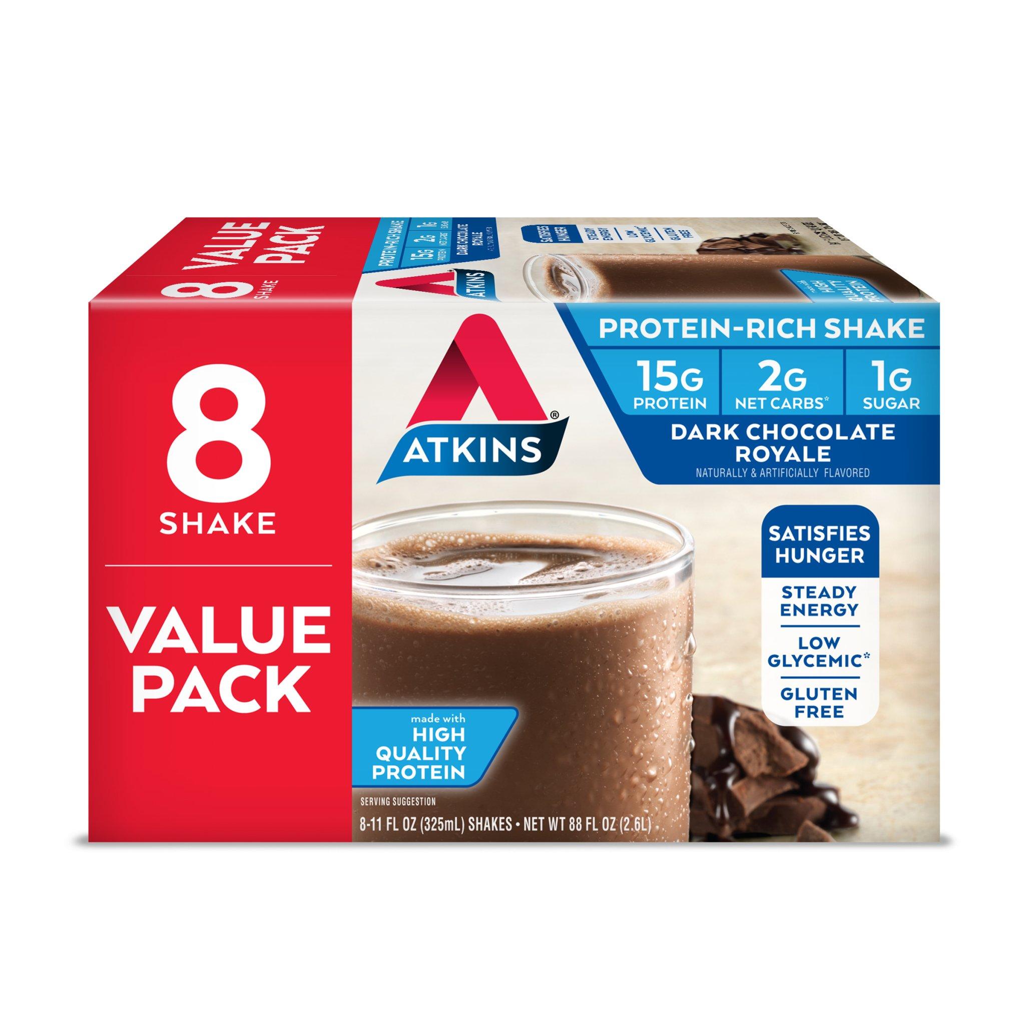 Atkins Gluten Free ProteinRich Shake, Dark Chocolate Royale, Keto Friendly, 8 637480084314 eBay