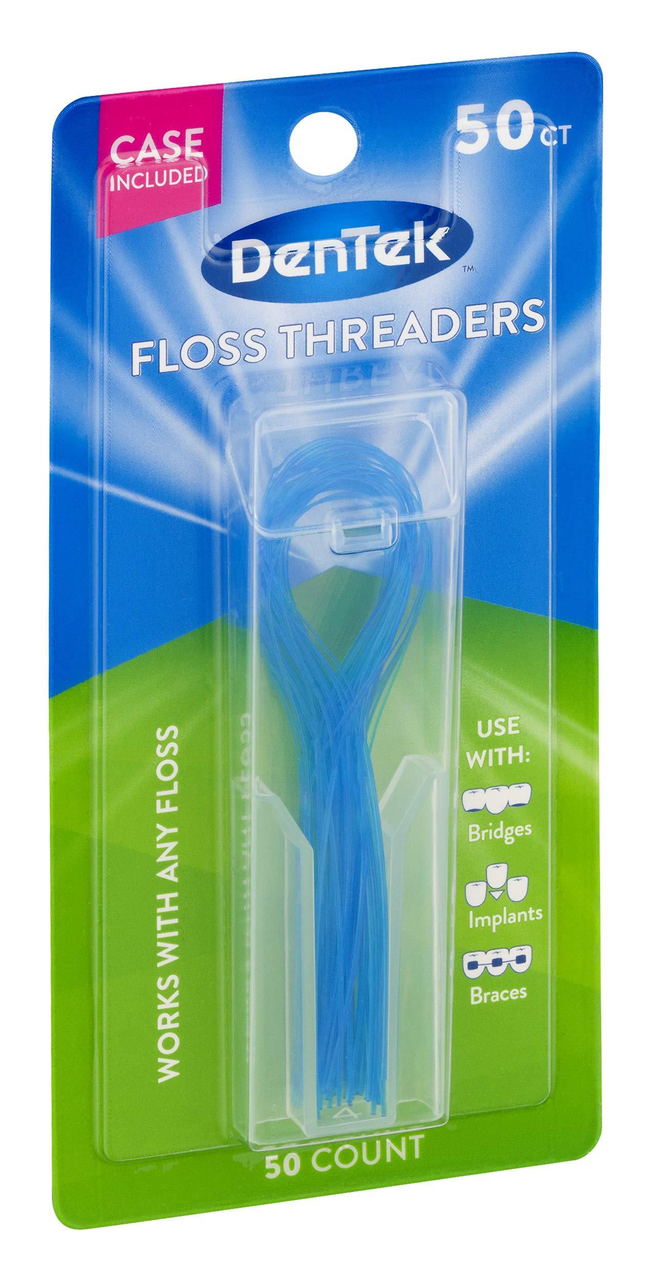 DenTek Floss Threaders For Braces, Bridges, and Implants 50 Count