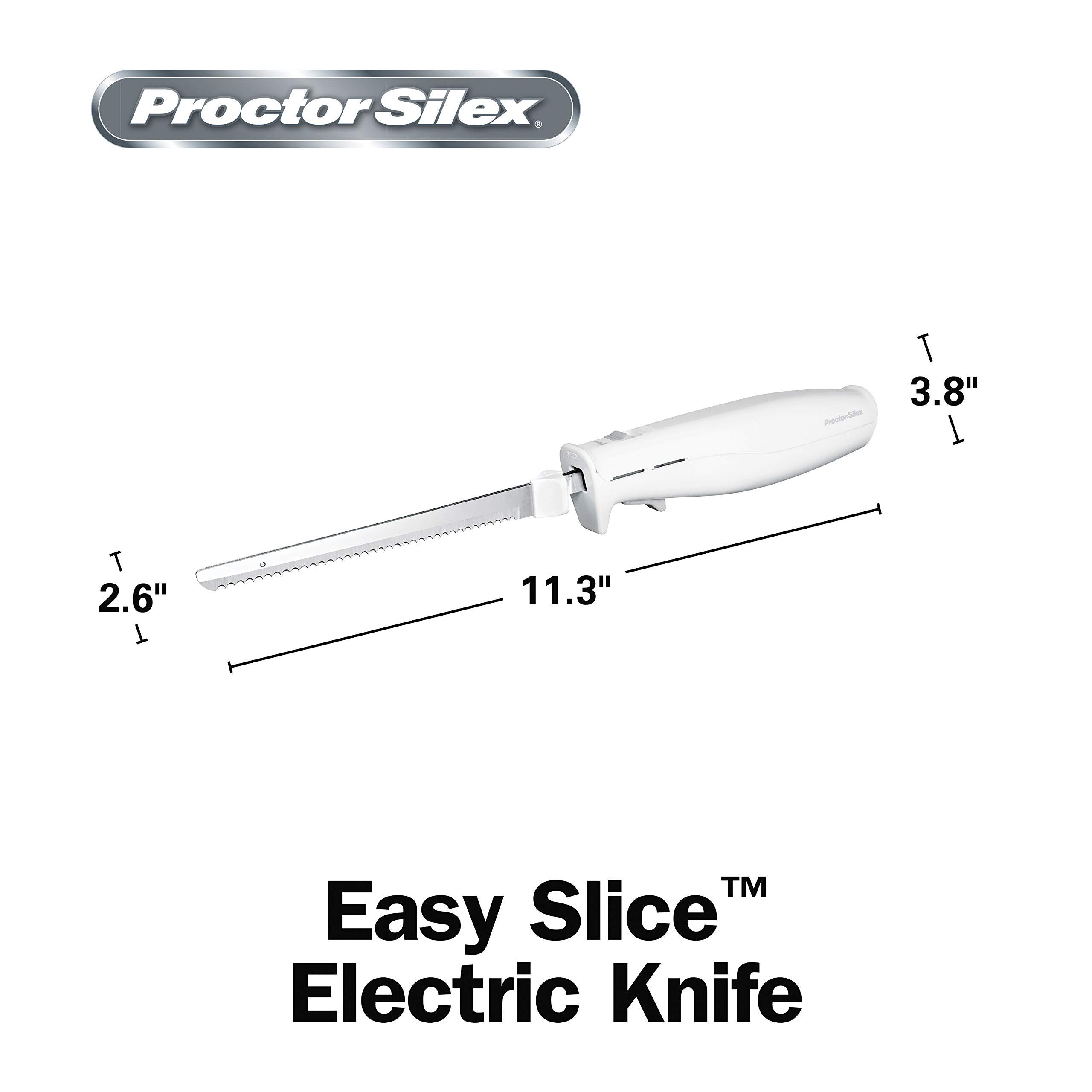 Proctor Silex Easy Slice Electric Knife for Carving Meats, Poultry